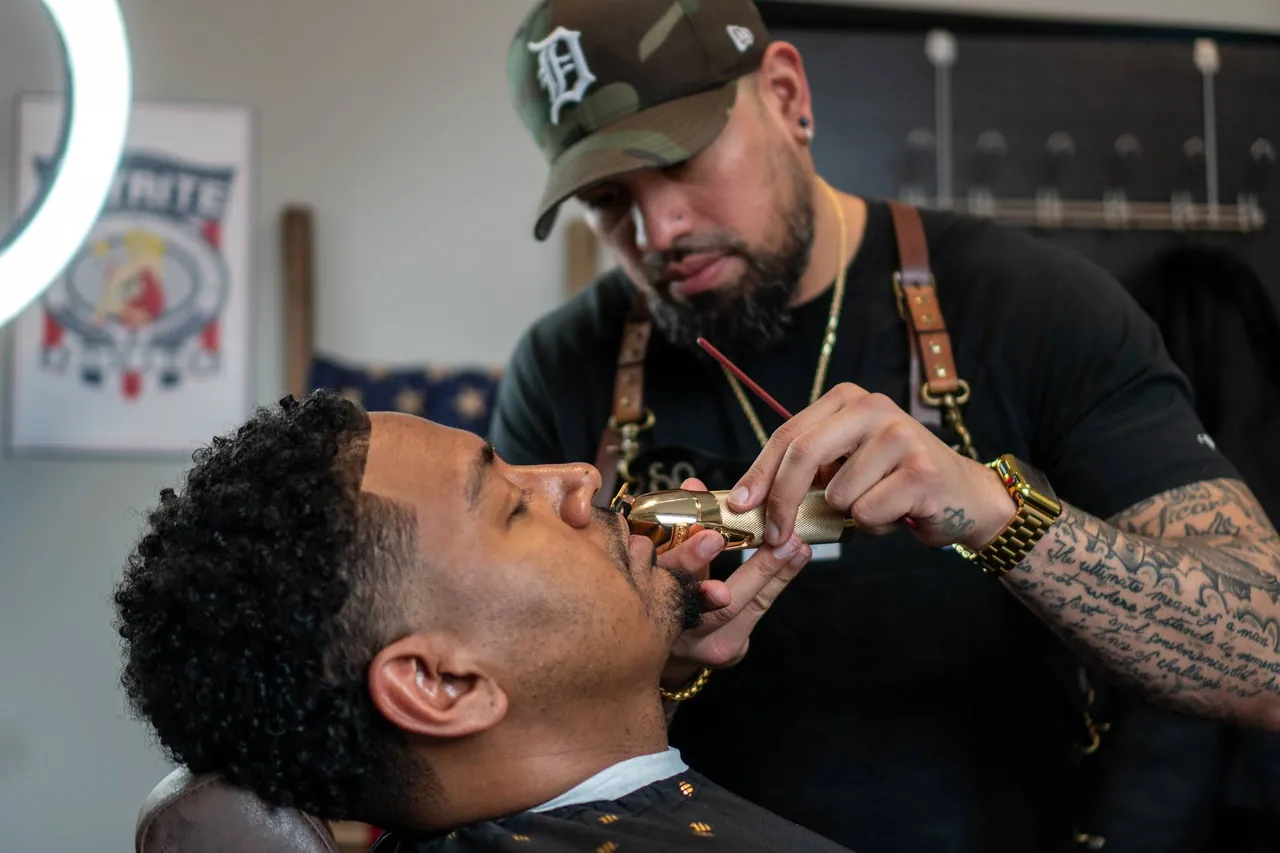 Beard detailing at Social Barber Society in Troy, Michigan